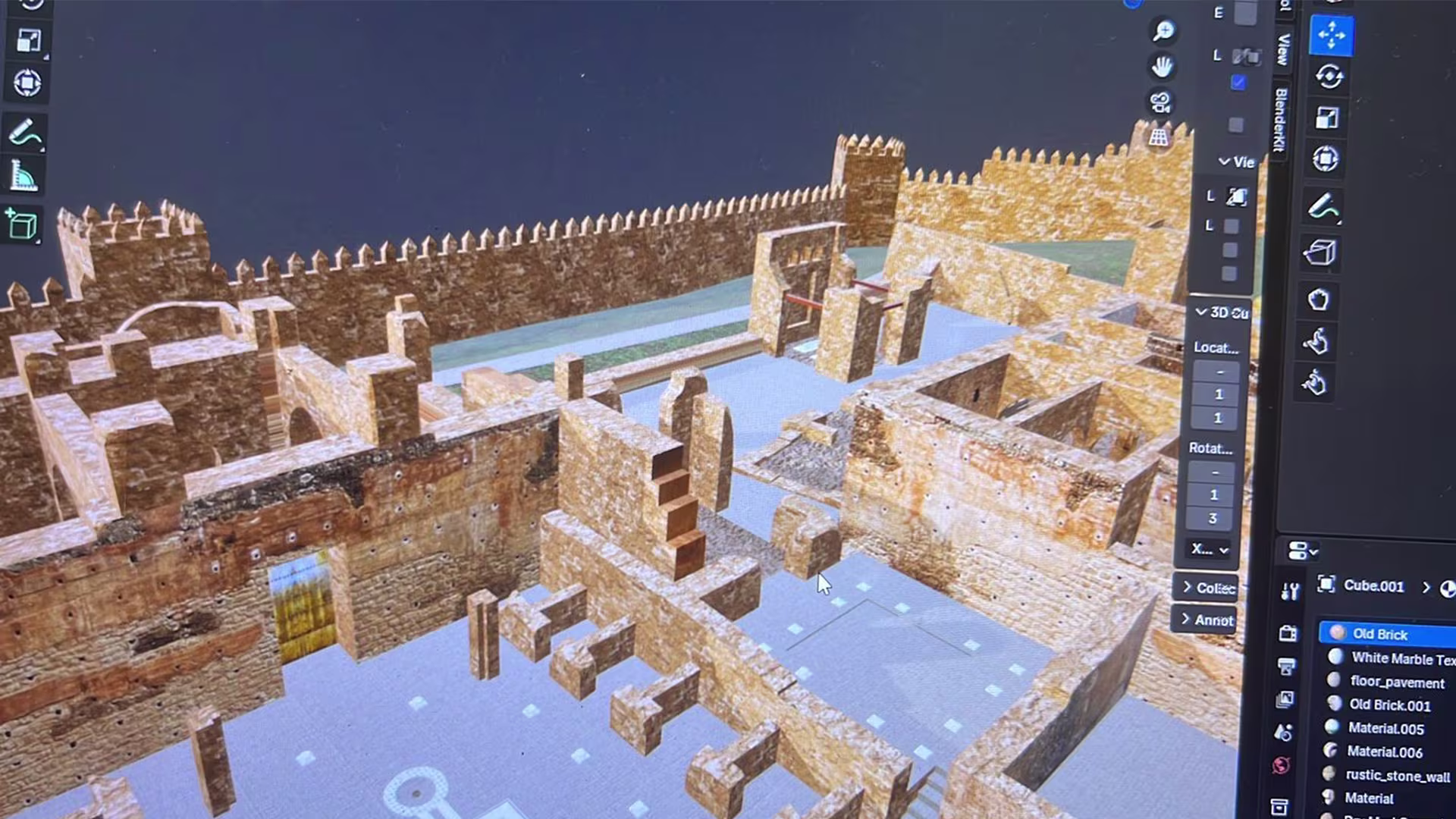 Lost In SalaColonia level design shown in the Unity editor